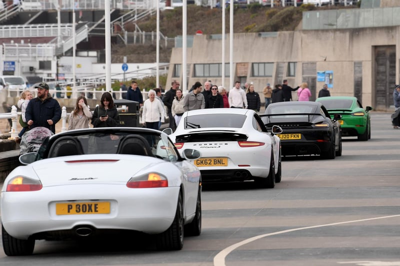 Porsche drivers travelled to Bridlington from Hull. Picture taken by Yorkshire Post Photographer Simon Hulme