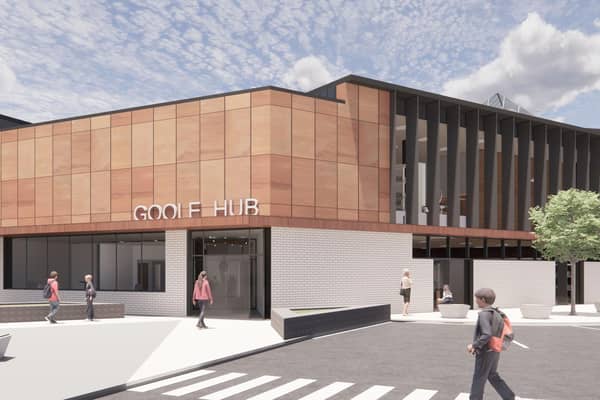 An impression showing how the Goole Hub, formerly Goole Leisure Centre, would look.