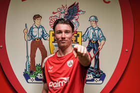Taylor, pictured in the summer when he joined Barnsley. Picture courtesy of BFC.