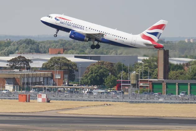 The owner of British Airways is set to report soaring sales last year, shrugging off fears that the UK's recent recession has dented demand for holidays. International Airlines Group (IAG), which also owns airlines Iberia, Vueling and Aer Lingus, will publish its financial results for 2023 on Thursday. (Photo by Jonathan Brady/PA Wire)