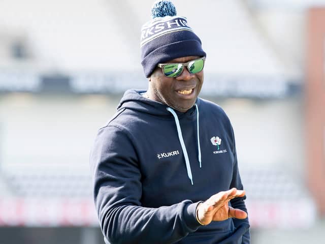 Yorkshire head coach Ottis Gibson is expecting to learn much about his side this week as they take on the league leaders. Picture by Allan McKenzie/SWpix.com
