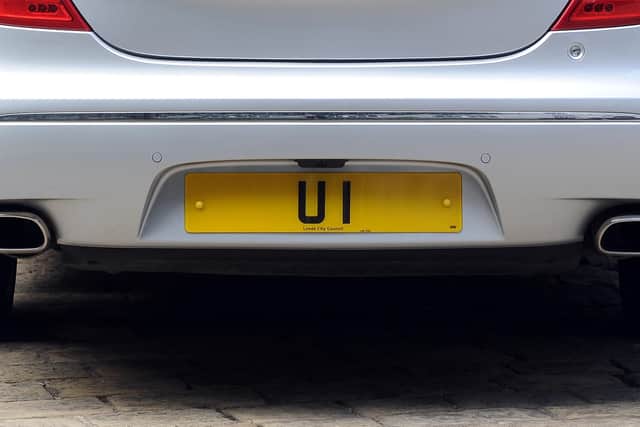 Leeds City Council's Lord Mayor's number plate U1. PIC: James Hardisty