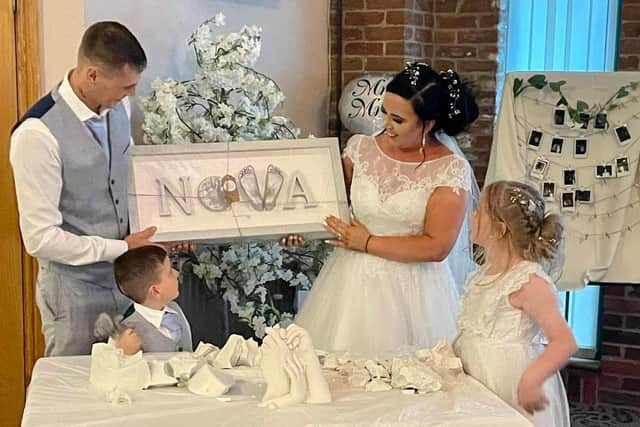 The pair got married on Saturday August 6 at the Cornmill Lodge in Leeds and Heather shared the pictures across social media to thank everyone who helped.