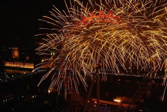 Fireworks display. (Pic credit: Daniel Berehulak / Getty mages)