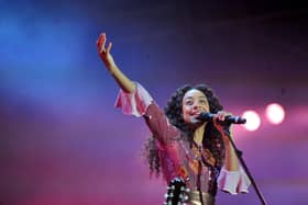 Corinne Bailey Rae performing at the launch of Leeds 23 at Headingley Studium. PIC: Steve Riding
