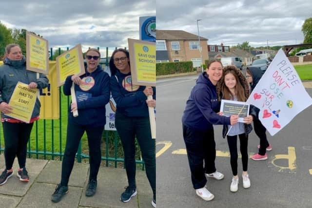 Parents and pupils held a demonstration outside the school back in September, after learning their school could be closed down.