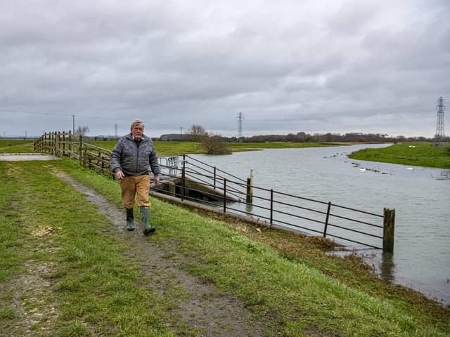 John Duggleby from Beswick Hall near Driffield pictured by the River Hull in the East Riding