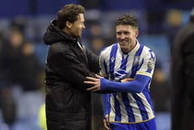 STAYING: Sheffield Wednesday manager Danny Rohl with Josh Windass