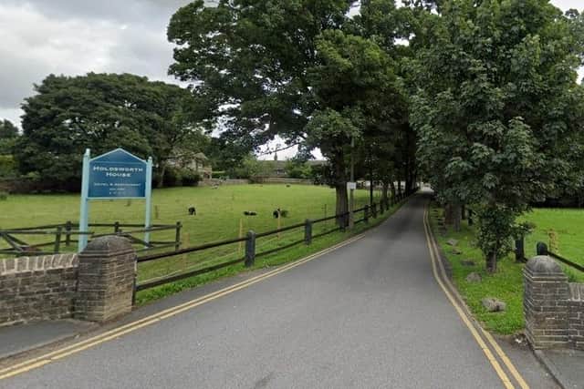 If successful, accommodation at the barn will help serve Holdsworth House, Halifax. Image: Google