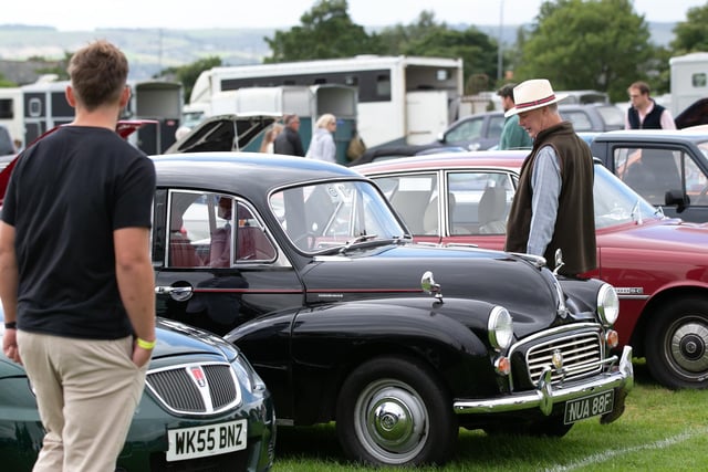 Classic cars and vintage vehicles at Halifax Agricultural Show at Savile Park