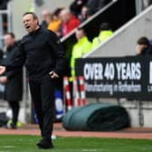 Huddersfield Town boss André Breitenreiter on the touchline during the recent Championship game at Rotherham United. Picture: Jonathan Gawthorpe