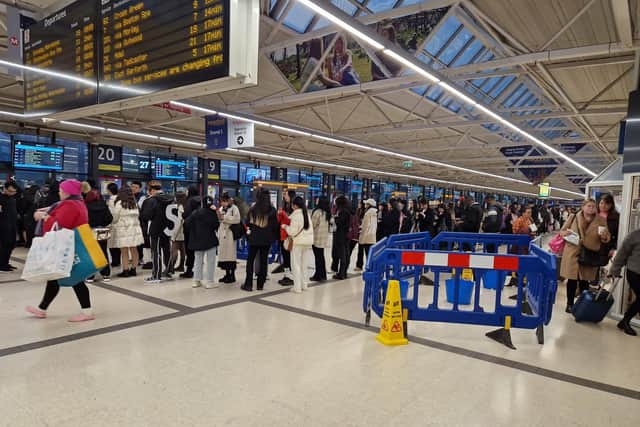 Hundreds queue at Leeds Bus Station to catch £2 bus to Yorkshire coast for Whitby Goth Weekend