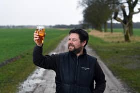 Andy Herrington at Ainsty Ales, based in farm Buildings at Acaster Malbis, near York. (Pic credit: Jonathan Gawthorpe)