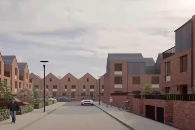 Provisional designs for part of a new development in Leeds have been branded “plain” and likened to a budget supermarket range.