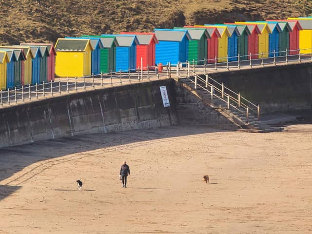 A general view of Whitby Beach in Yorkshire. PIC: Danny Lawson/PA Wire