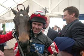 Graham Lee after his Grand National win in 2004 on Amberleigh House