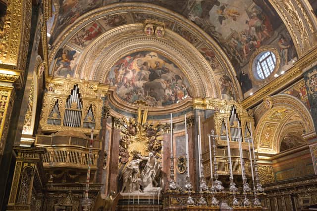 St John's athedral in Valletta. Picture credit: Alamy/PA.