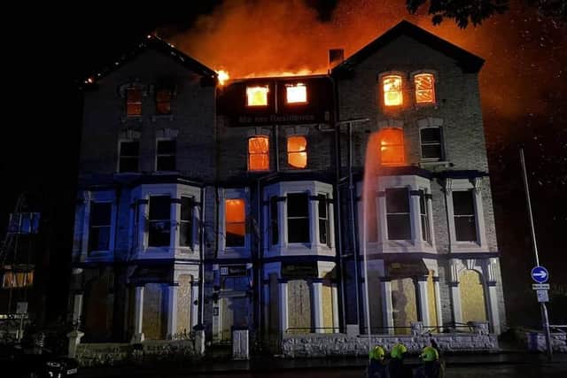 Disused Marine Residence Hotel in Scarborough unstable after fire as council warns public