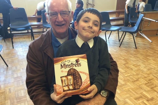 Grandparents day at Fairfield Endowned Junior School in Buxton in 2017