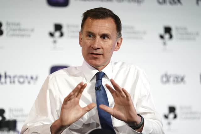 Chancellor Jeremy Hunt is positive about the potential impact of investment zones