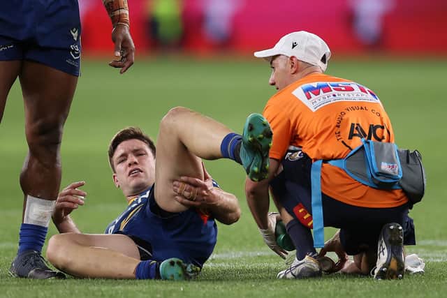 Tom Opacic saw his Grand Final dream wrecked by a hamstring injury. (Photo by Mark Kolbe/Getty Images)