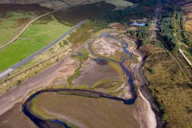 Water levels appear to be low at Woodhead Reservoir in the Peak District, September 28, 2026.