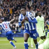 Anthony Musaba wheels away in celebration after opening the scoring for Sheffield Wednesday against West Brom (Picture: Steve Ellis)