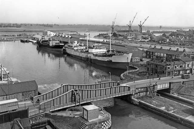 Goole General View of the Docks  26 May 1965