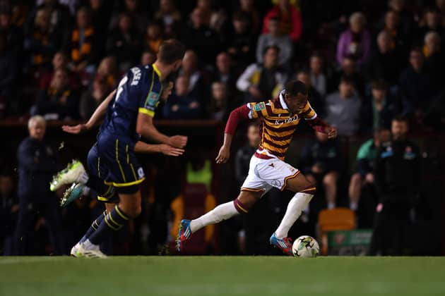 Rayhaan Tulloch made 10 appearances on loan at Bradford City. Image: George Wood/Getty Images