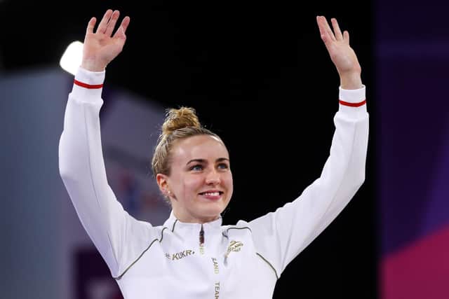 Lois Toulson with a silver medal won at last year's Commonwealth Games (Picture: Alex Pantling/Getty Images)