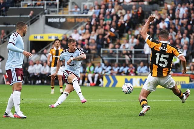 IN THE WAY: John Egan (right) made a vital block on a Ross Barkley shot (Image: Matt McNulty/Getty Images)