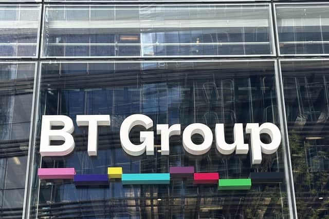 Telecoms giant BT has said its profits rose by close to a third as it passed on high inflation costs to customers and a three-year cost-cutting programme paid dividends. (Photo suppled by BT Group/PA Wire)