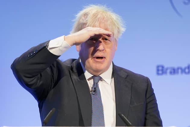 Former prime minister Boris Johnson at the Global Soft Power Summit last year. PIC: Jonathan Brady/PA Wire