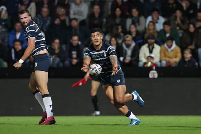 Nu Brown in action for Featherstone during the 2021 Championship Grand Final. (Photo: Manuel Blondeau/SWpix.com)