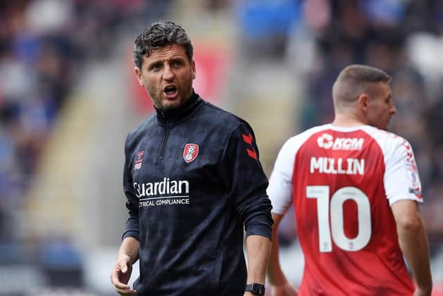 Rotherham United boss Alex Bruce