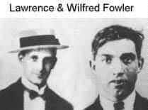 Lawrence and Wilfred Fowler, who were convicted of and hanged for murdering William Plommer.