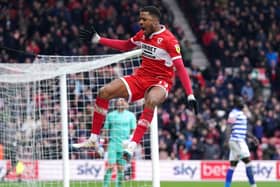 TOP MARKS-MAN: Middlesbrough's Chuba Akpom celebrates scoring his side's third goal of the game against Reading at Riverside Stadium  Picture: Owen Humphreys/PA