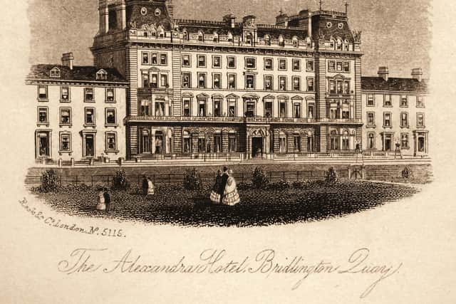The Alexandra Hotel, Bridlington, from an engraving of 1868