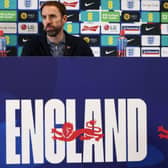 IN THE SPOTLIGHT: England manager Gareth Southgate holds a press conference at St George's Park after revealing the England squad for the 2022 World Cup in Qatar