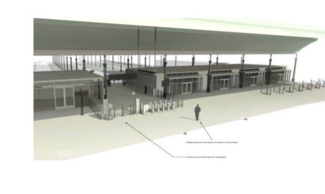 Artist's impression of the new ticket barrier