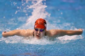SPhoebe Cooper of City of Sheffield competes in the British Championships at Ponds Forge in April. In July she will contest the European Youth Olympic Festival (Picture: Alex Pantling/Getty Images)