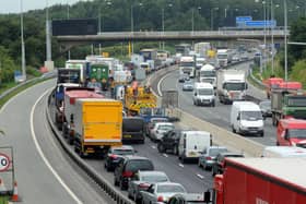 Drivers in Yorkshire are advised that the westbound carriageway of the M62 is closed following a crash. PHOTO: STOCK PHOTO OF M62.