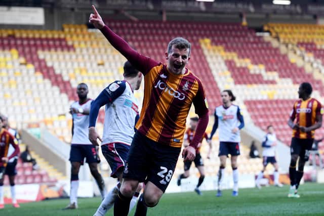 NEW SIGNING: Former Bradford City striker Danny Rowe is in line to make his York City debut at the Racecourse Ground