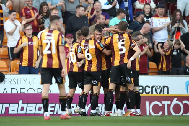 Bradford City are one of two Yorkshire clubs, alongside Doncaster Rovers, with their eyes on promotion this season. Picture: George Wood/Getty Images.