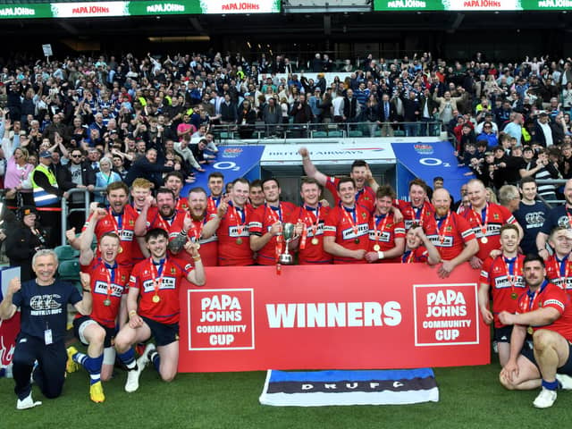Twickeham glory for Driffield RUFC in the Papa Johns Community Cup last season. Can they repeat the feat in the 2024 Yorkshire Cup final?