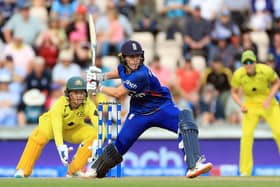 SO CLOSE: England's Nat Sciver-Brunt batting at the Ageas Bowl where the hosts were defeated by three runs to see their hoipes of winning The Ashes ended. Picture: Bradley Collyer/PA