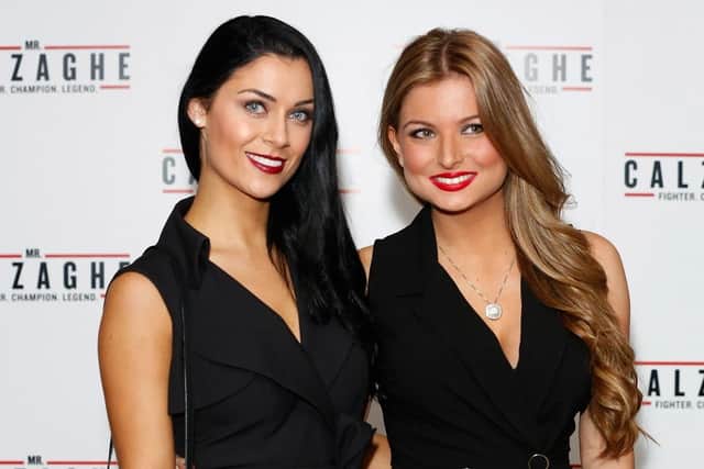Cally Jane Beech (left) and Zara Holland (right) attend the UK Gala. (Pic credit: Tristan Fewings / Getty Images)