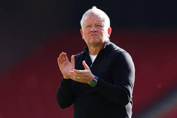REPEAT: Sheffield United manager Chris Wilder