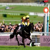 Double up: Galopin Des Champs ridden by jockey Paul Townend wins the Boodles Cheltenham Gold Cup Chase for trainer Willie Mullins. Picture: David Davies for The Jockey Club/PA Wire.