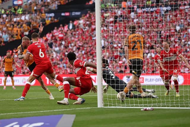 PUNISHED: Oli McBurnie's goal denied Middlesbrough promotion after Hull City followed the Championship playbook to defeat Kim Hellberg's side (Image: Julian Finney/Getty Images)